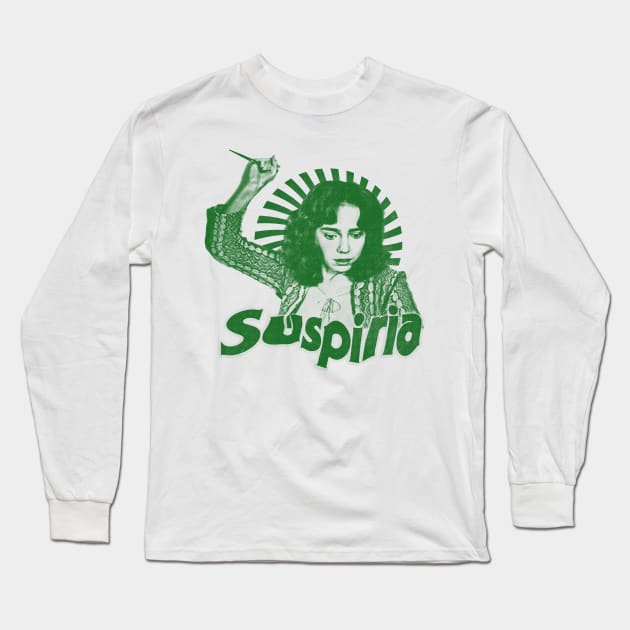 Suspiria - horror film green solid style (exclusive art) Long Sleeve T-Shirt by Loreatees